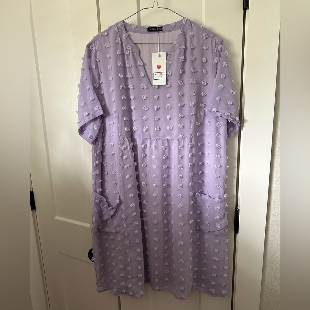 Lavender Polka Dot Dress